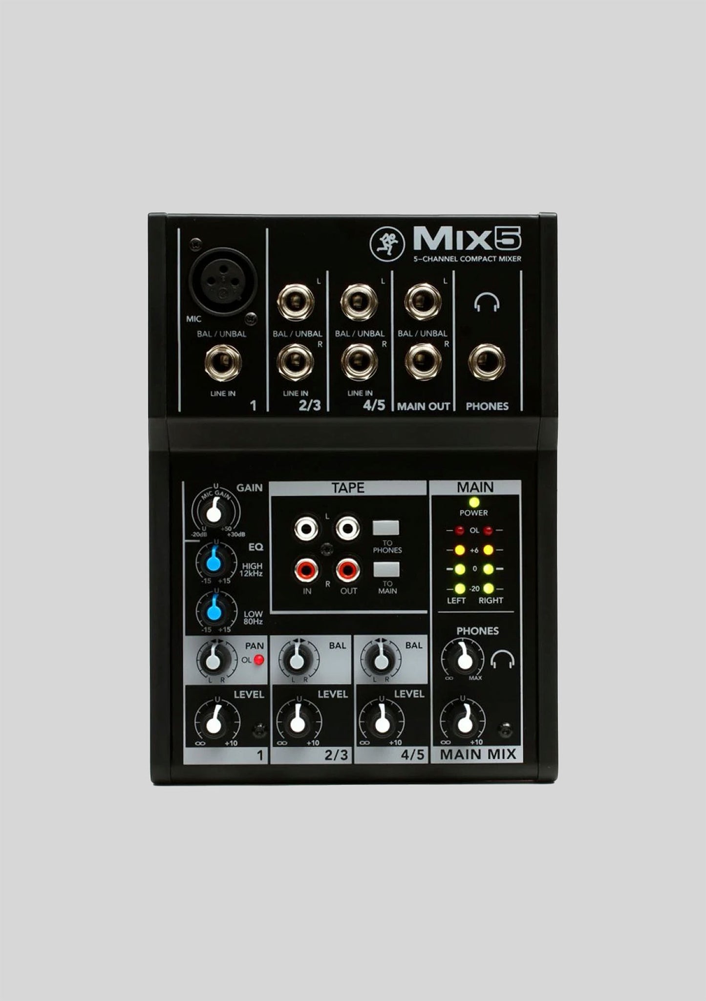 Mixer Analógico 5 Canales Mackie MIX5