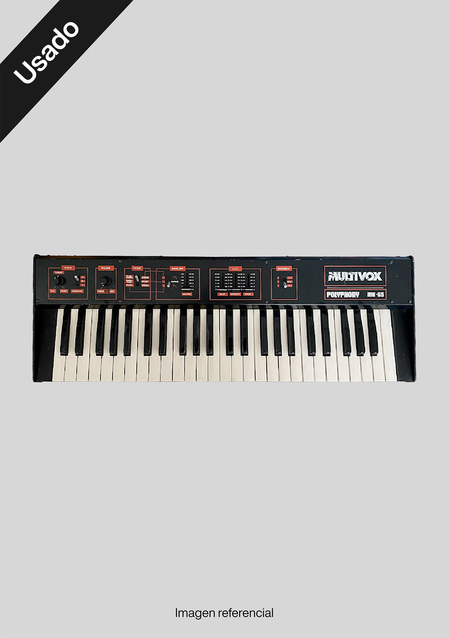 Multivox Polyfonic Keyboard MX-65 Japonés usado - Sintetizador