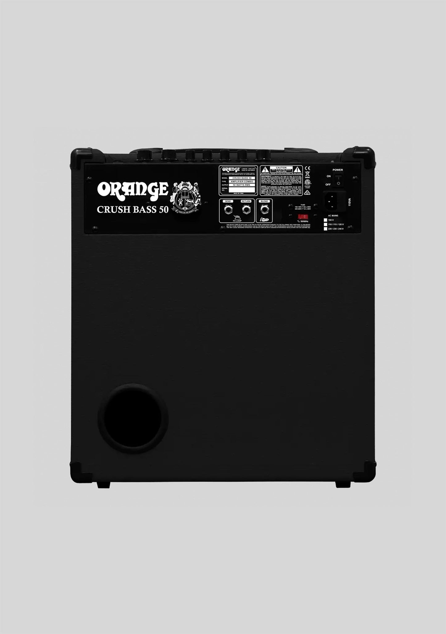 Orange Crush Bass 50 Combo color negro - Amplificador de bajo