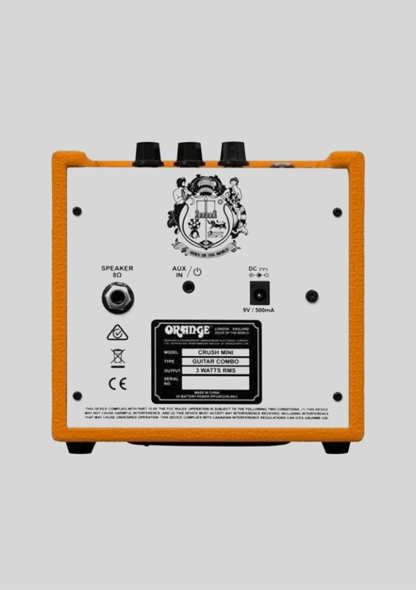 Orange Crush Mini 3W Combo - Amplificador de guitarra eléctrica