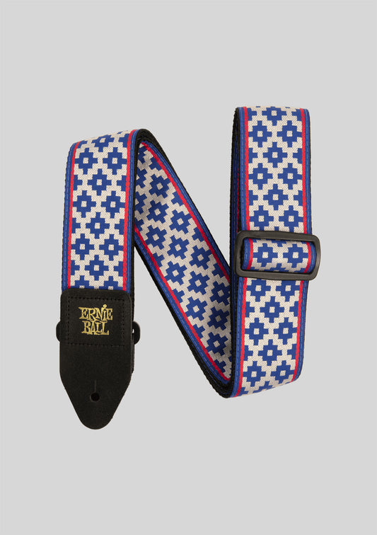 Correa guitarra o bajo Ernie Ball Blue Crux Jacquard Strap P05336