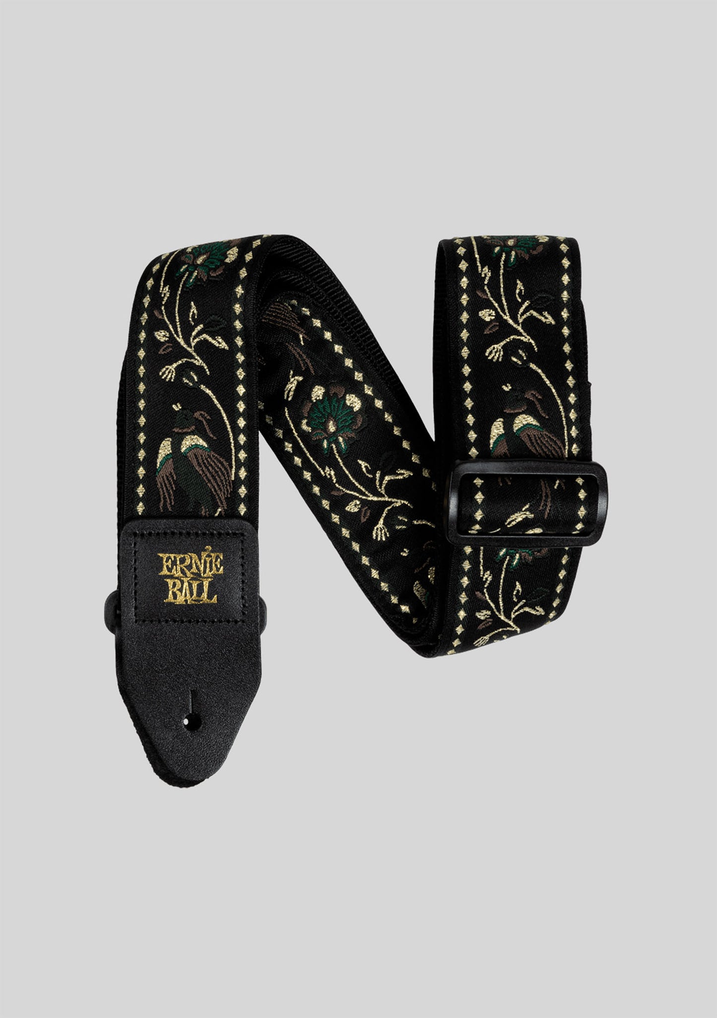 Correa guitarra o bajo Ernie Ball Classic Jacquard Guitar/Bass Strap - Black Pleasant Pheasant P05372