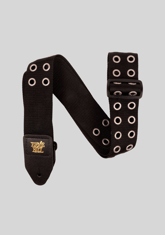 Correa guitarra o bajo Ernie Ball Premium Guitar Strap/Bass Strap - Hole Lotta Metal Silver P05397