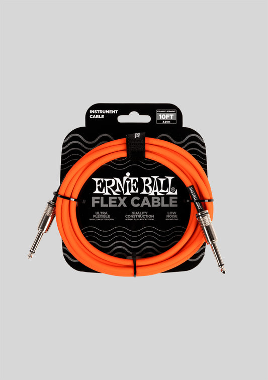 Cable de instrumento Ernie Ball de 3 metros color naranjo P06416