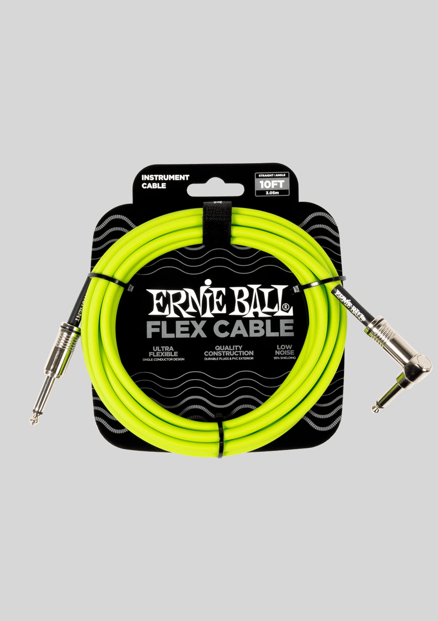 Cable de instrumento Ernie Ball de 3 metros verde P06465