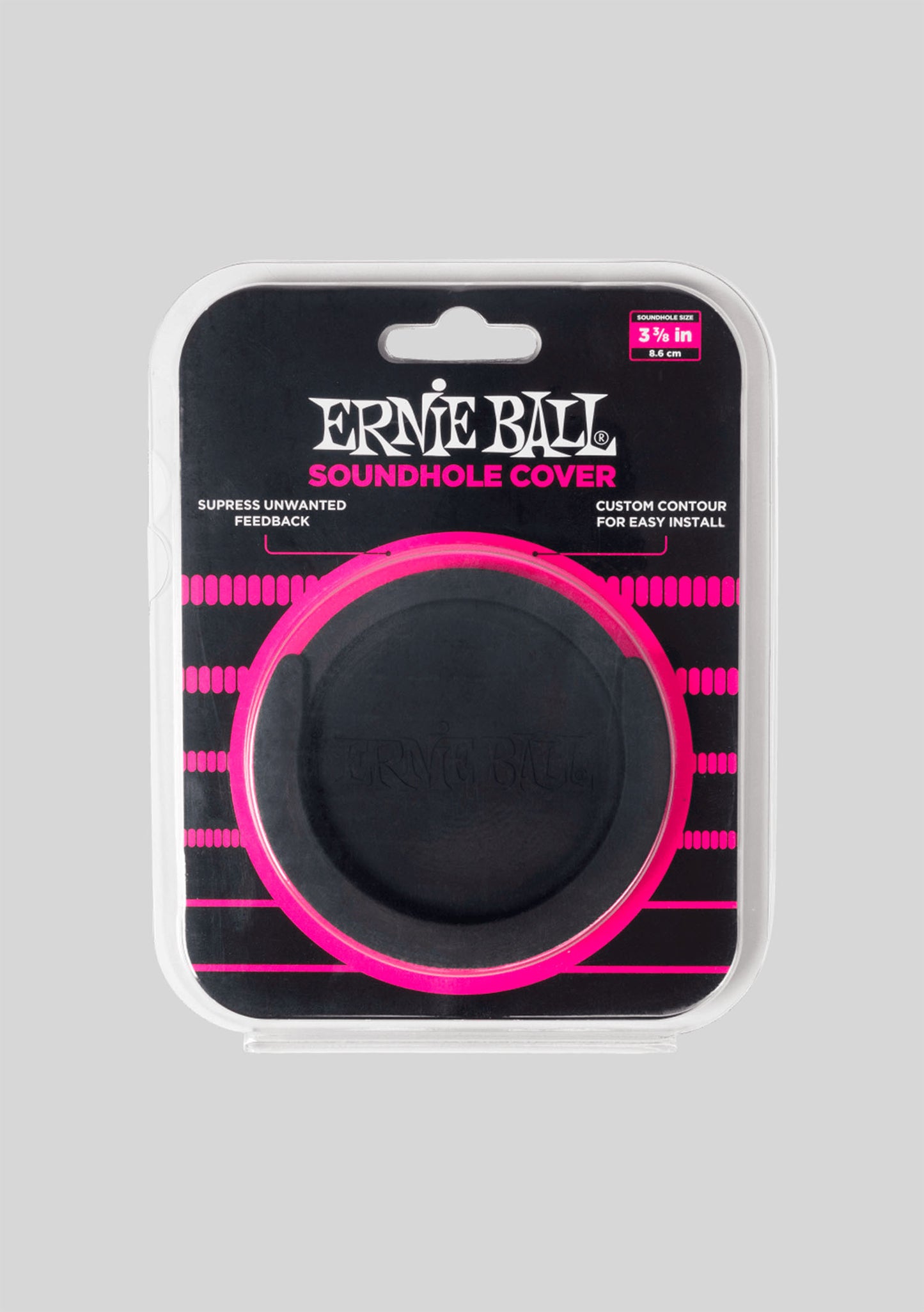 Tapa anti feedback para guitarra acústica  3-3/8 Ernie Ball Acoustic Sound Hole Cover P09630