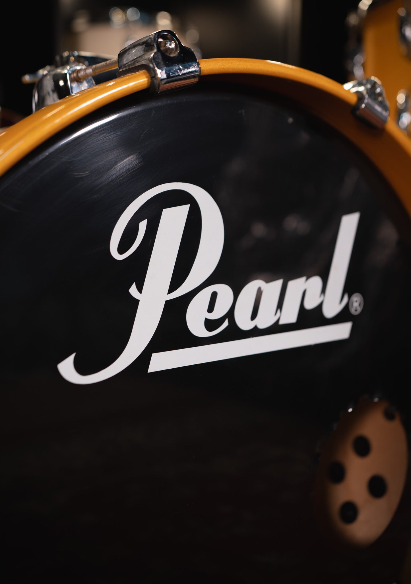 Pearl Master Studio Birch Shell 10 x 12 x 14 x 22 Antique Gold usada - Batería acústica