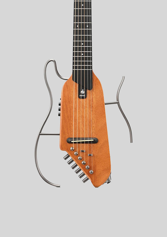 Guitarra electroacústica Donner HUSH-I color caoba