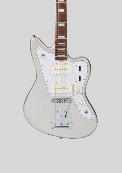 Vintage Revo Series Surfmaster 90 - Metallic Silver - Guitarra eléctrica