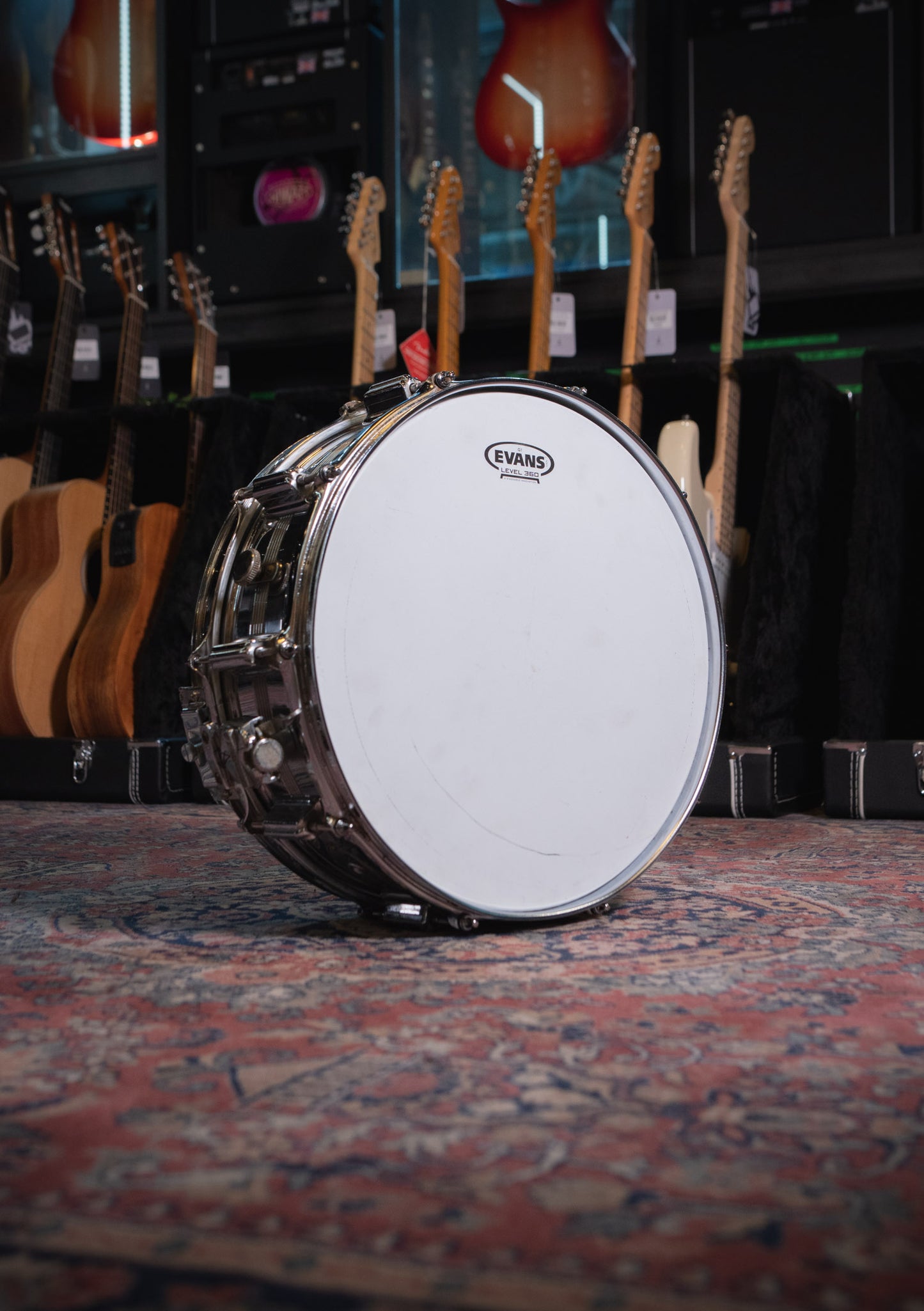 Rogers dyna-sonic 14x5 60s Chrome over brass usada - Caja