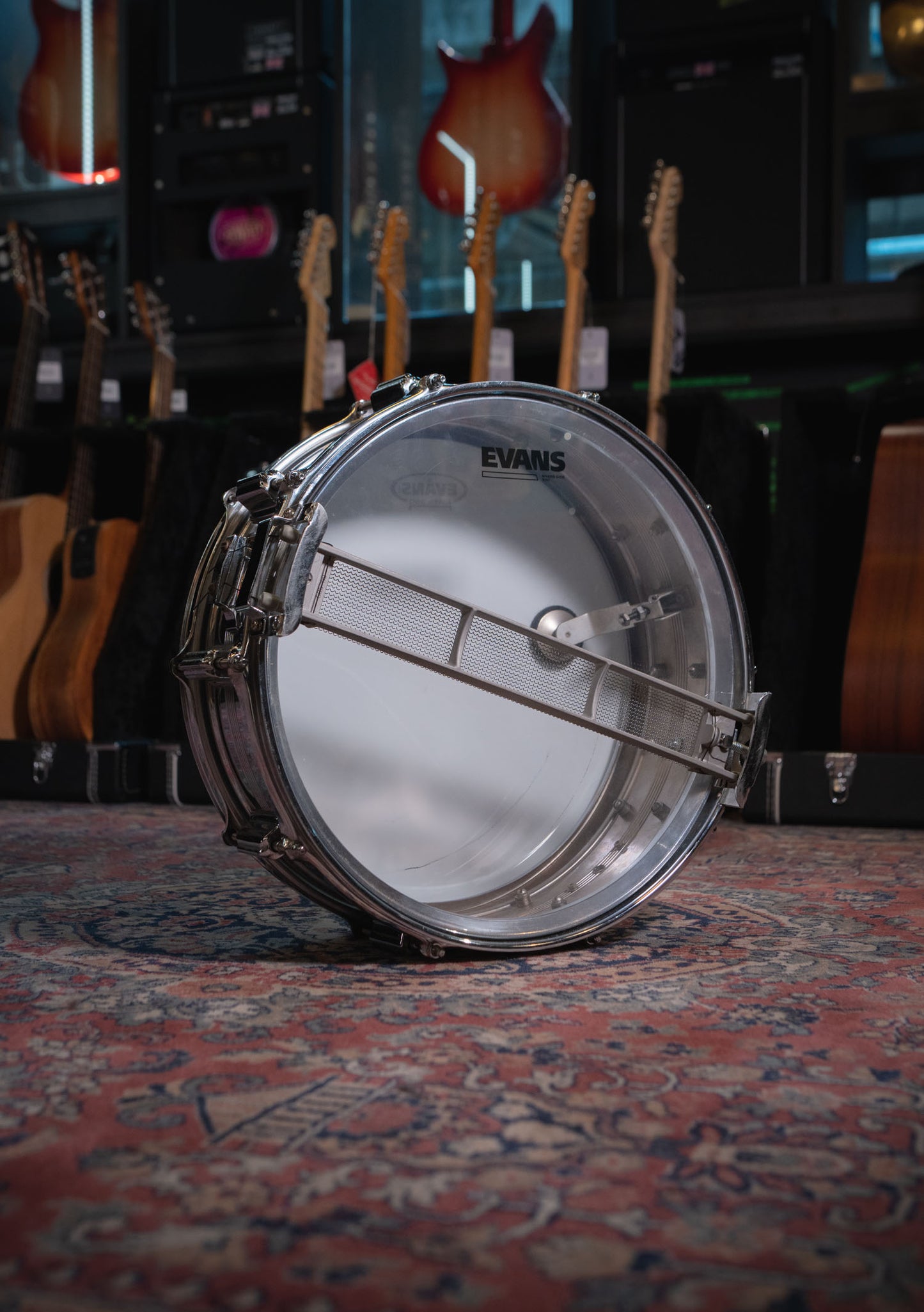 Rogers dyna-sonic 14x5 60s Chrome over brass usada - Caja