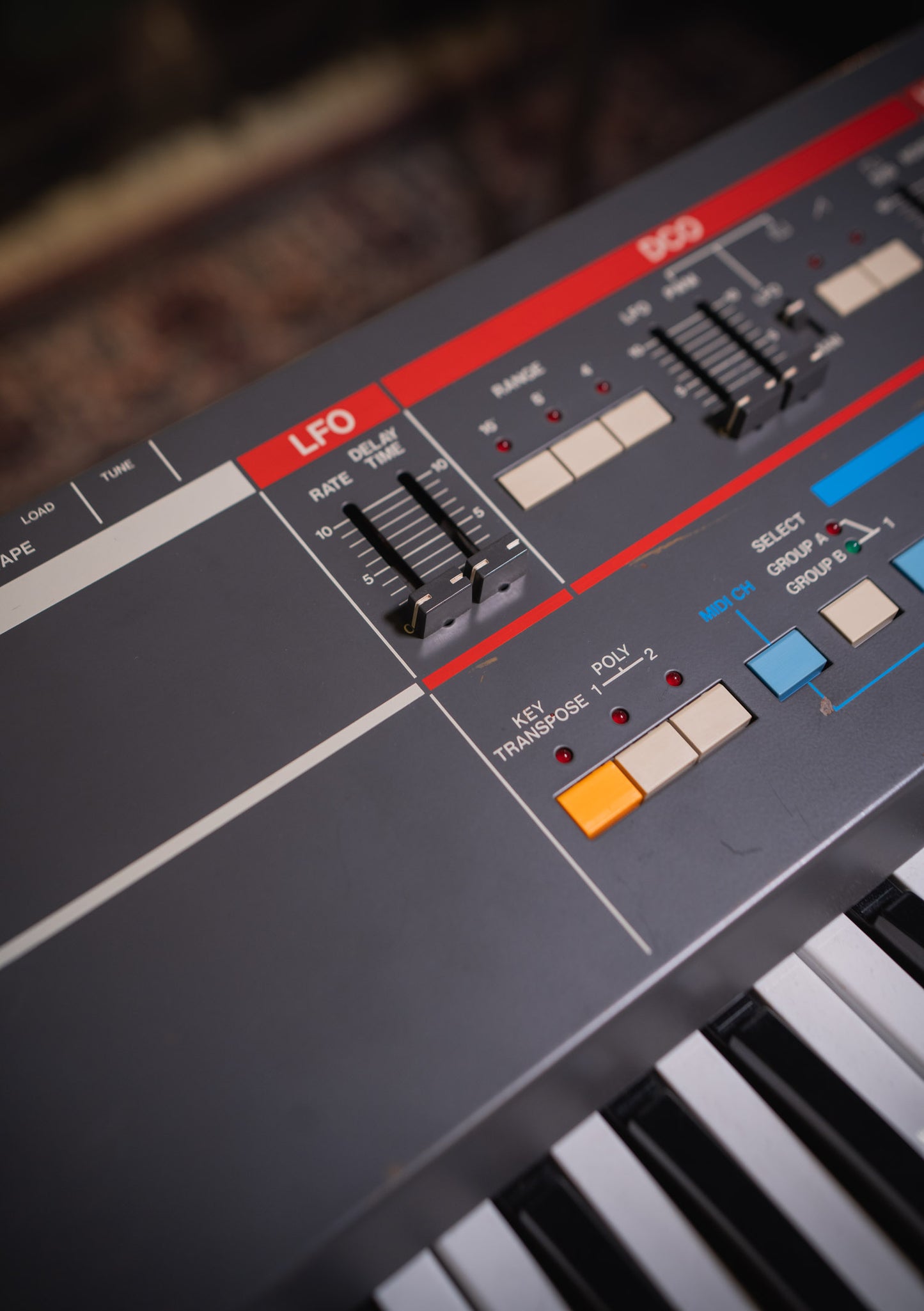 Roland Juno-106 (110v) Clásico usado (incluye funda) -Sintetizador