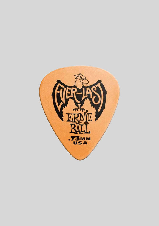 Set de uñetas Ernie Ball (12 unidades) .73mm Orange Everlast Picks  P09190
