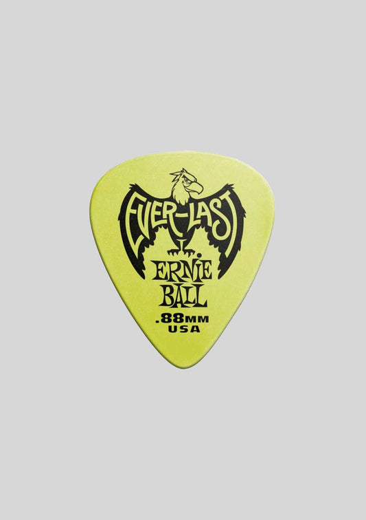 Set de uñetas Ernie Ball (12 unidades) .88mm Green Everlast Picks P09191