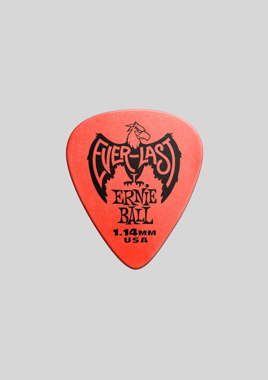 Set de uñetas Ernie Ball (12 unidades) 1.14mm Red Everlast Picks  P09194