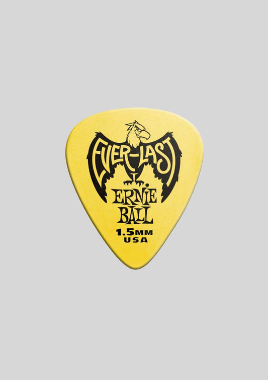 Set de uñetas Ernie Ball (12 unidades) 1.5mm Yellow Everlast Picks  P09195