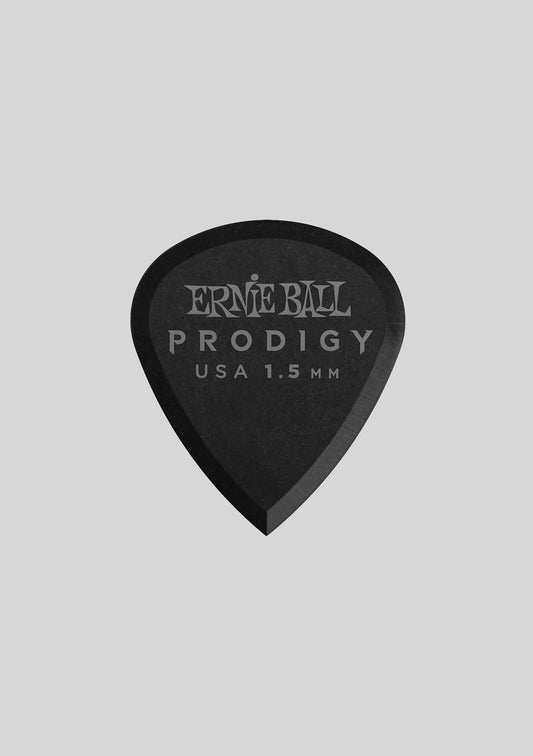 Set de uñetas Ernie Ball (6 unidades) 1.5mm Black Mini Prodigy Picks P09200