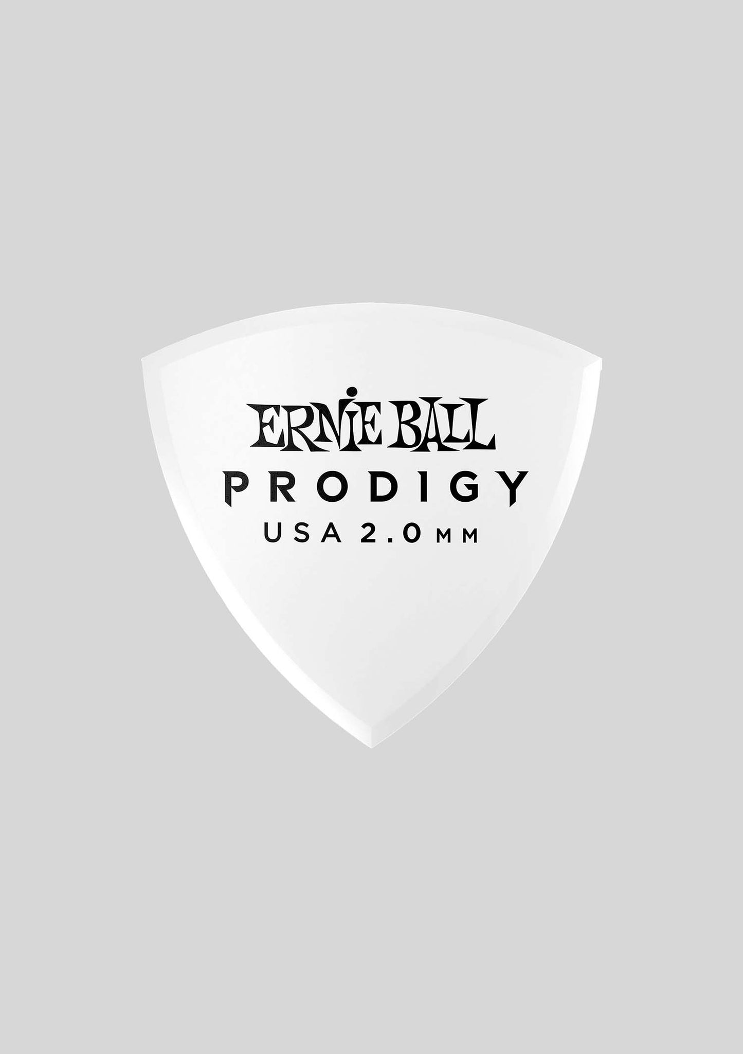 Set de uñetas Ernie Ball (6 unidades) 2.0mm White Shield Prodigy Picks P09337