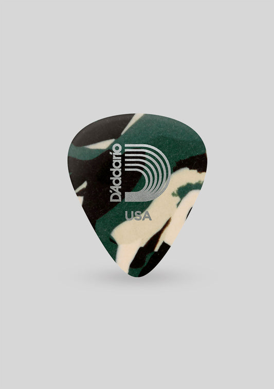 Set de uñetas (10u) Classic Celluloiud Camouflage 0,70mm (medium) - Daddario