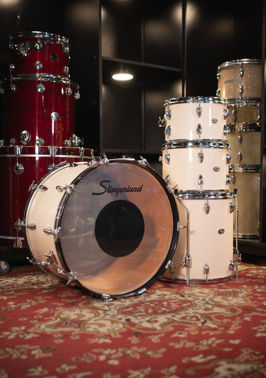 Slingerland 12 x 13 x 16 x 22 White Gloss usada años 60s - Batería acústica