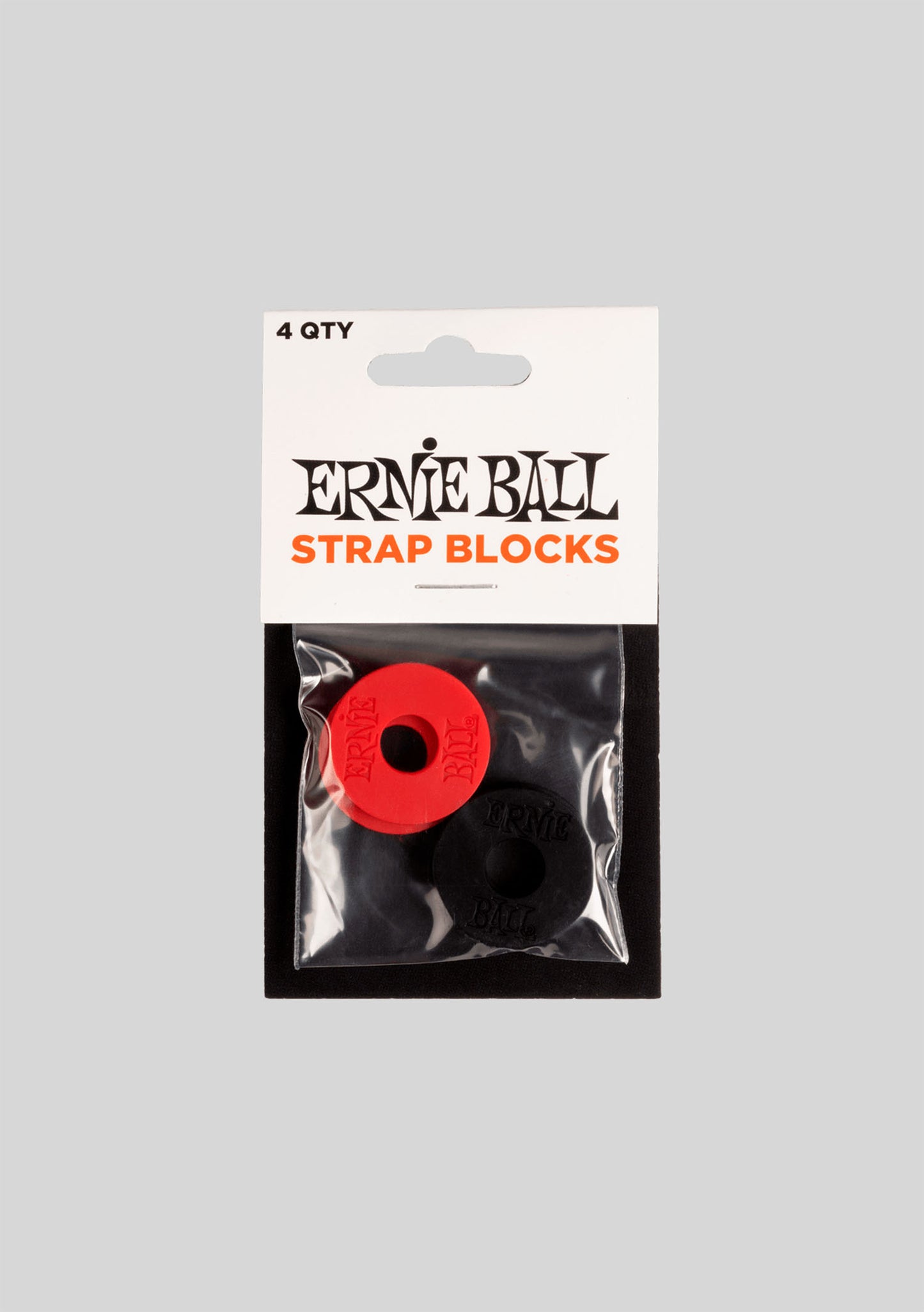 Strap Blocks Black/Red Ernie Ball (4 unidades) P04603