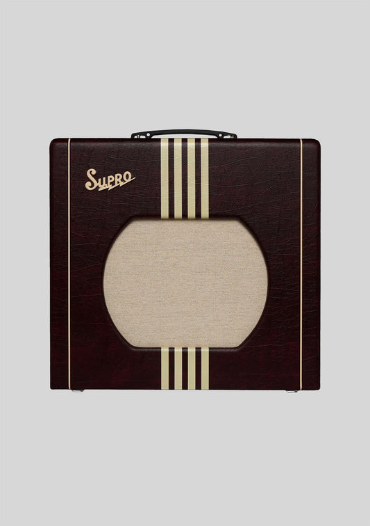 Supro Delta King 12 Burgundy and Cream, 15 watts 1x12 - Amplificador de guitarra
