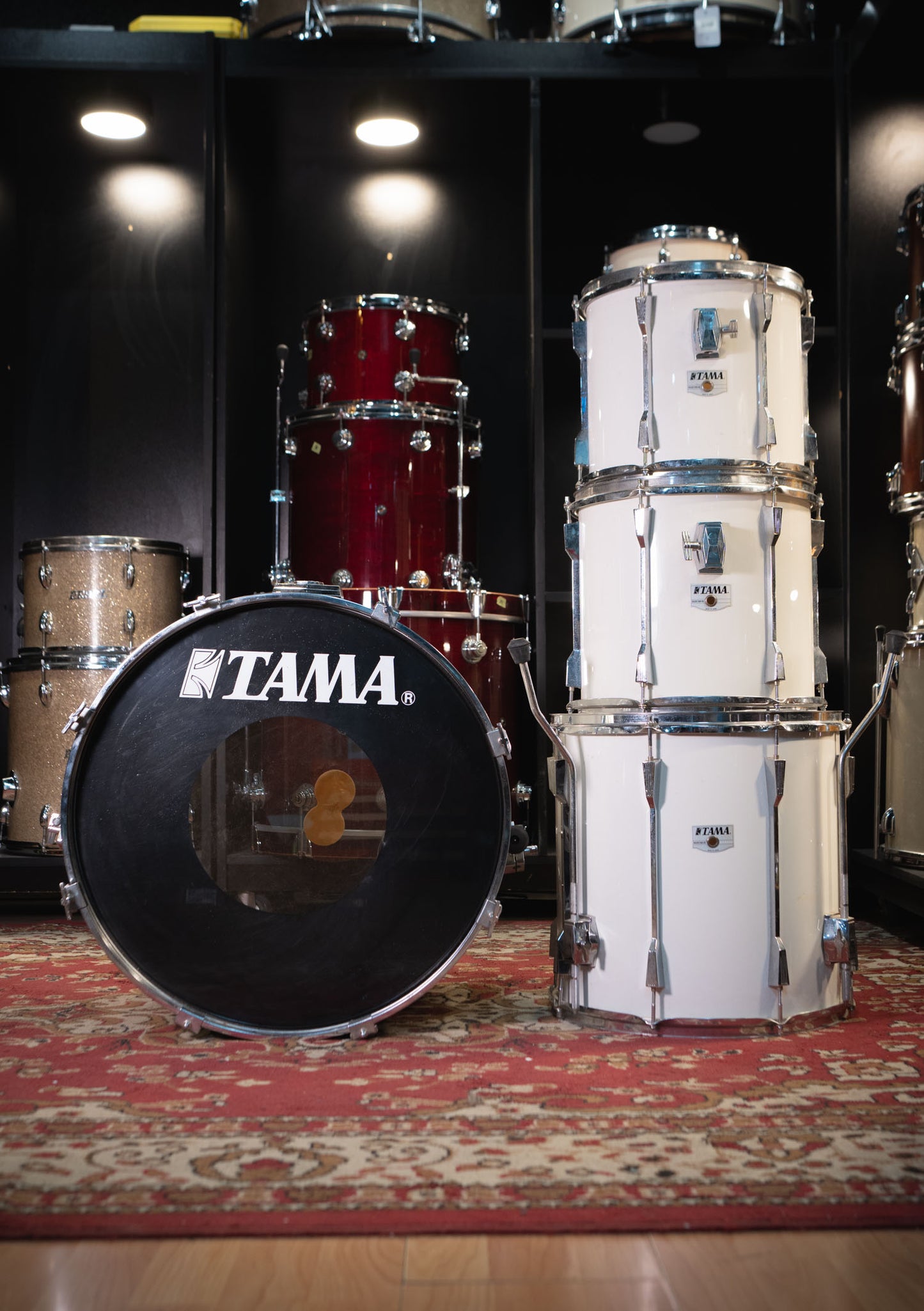 Tama  12 x 13 x 16 X 22 White usada años 80s - Batería acústica
