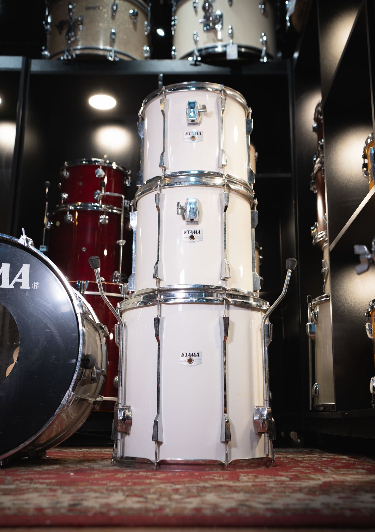 Tama  12 x 13 x 16 X 22 White usada años 80s - Batería acústica