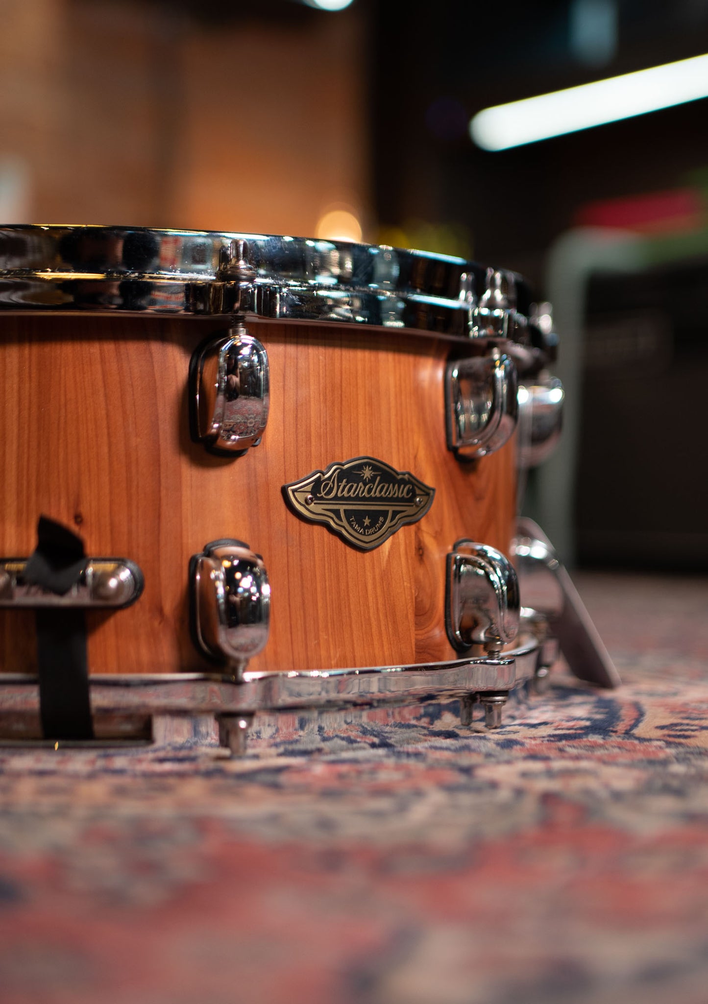 Caja Tama 6.5x14 Starclassic Birch/Walnut Snare Drum Satin Cedar Outer Usada