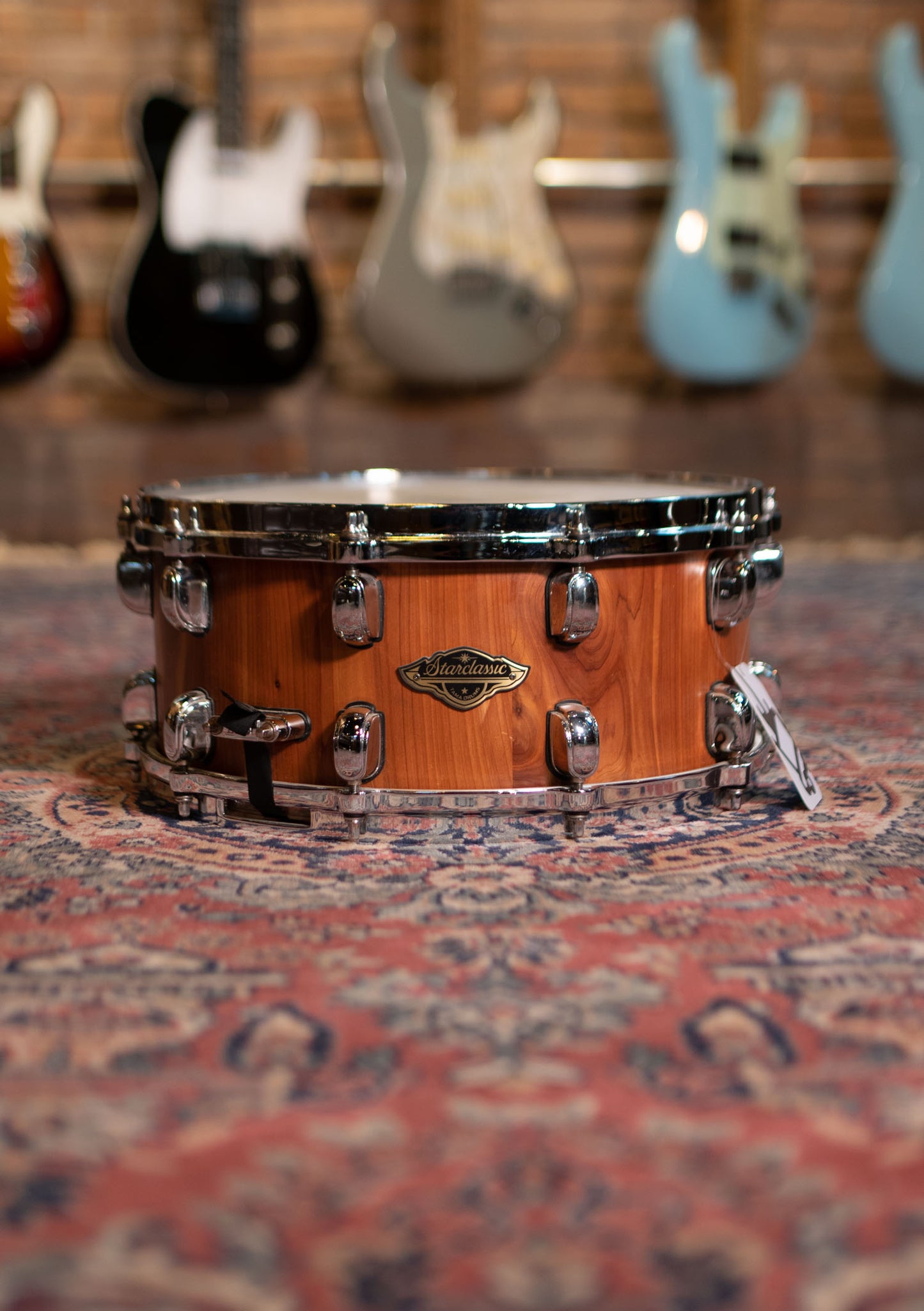 Caja Tama 6.5x14 Starclassic Birch/Walnut Snare Drum Satin Cedar Outer Usada