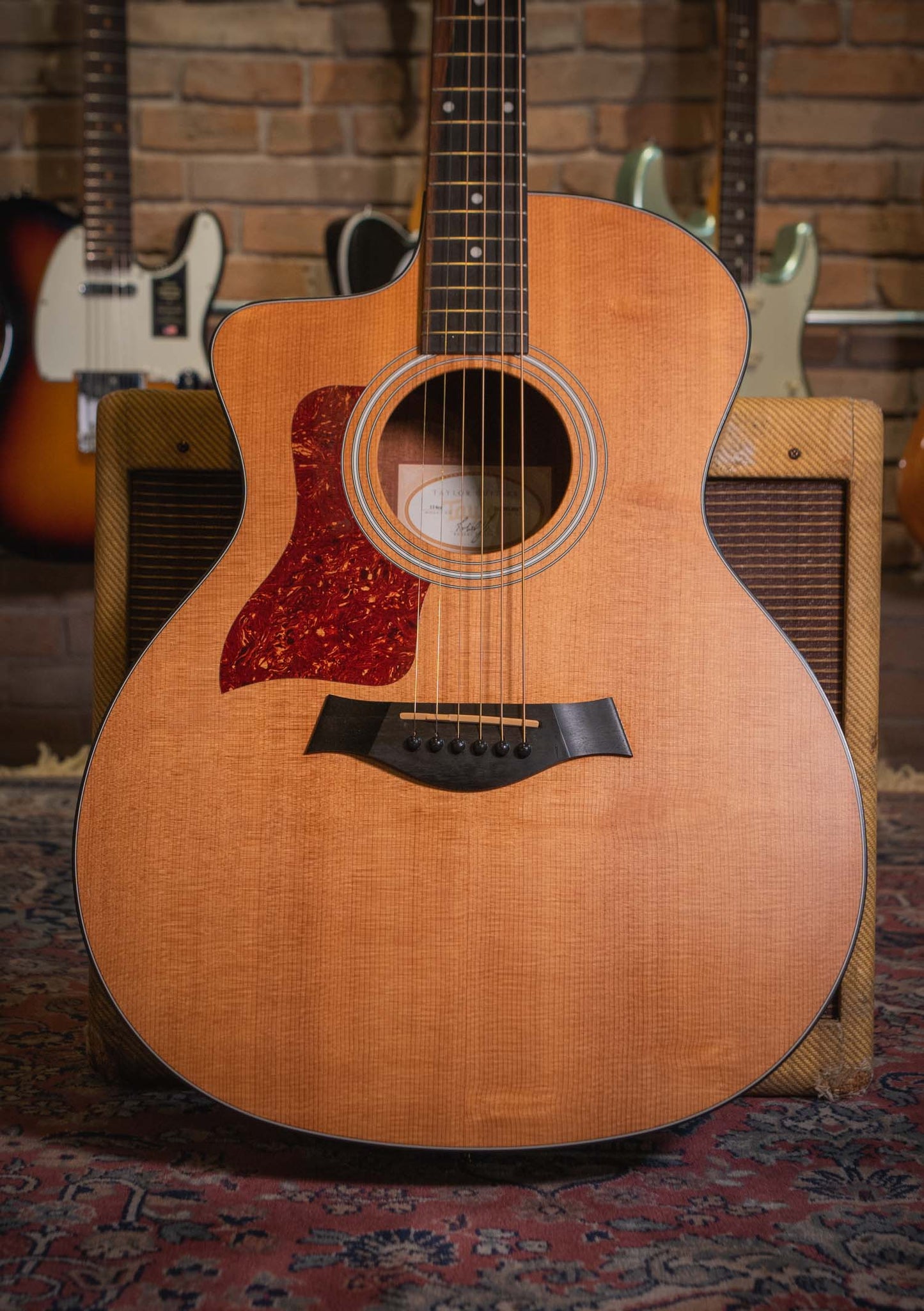 Taylor 114CE Grand Auditorium zurdo Natural usada año 2014 (incluye funda) - Guitarra electroacústica