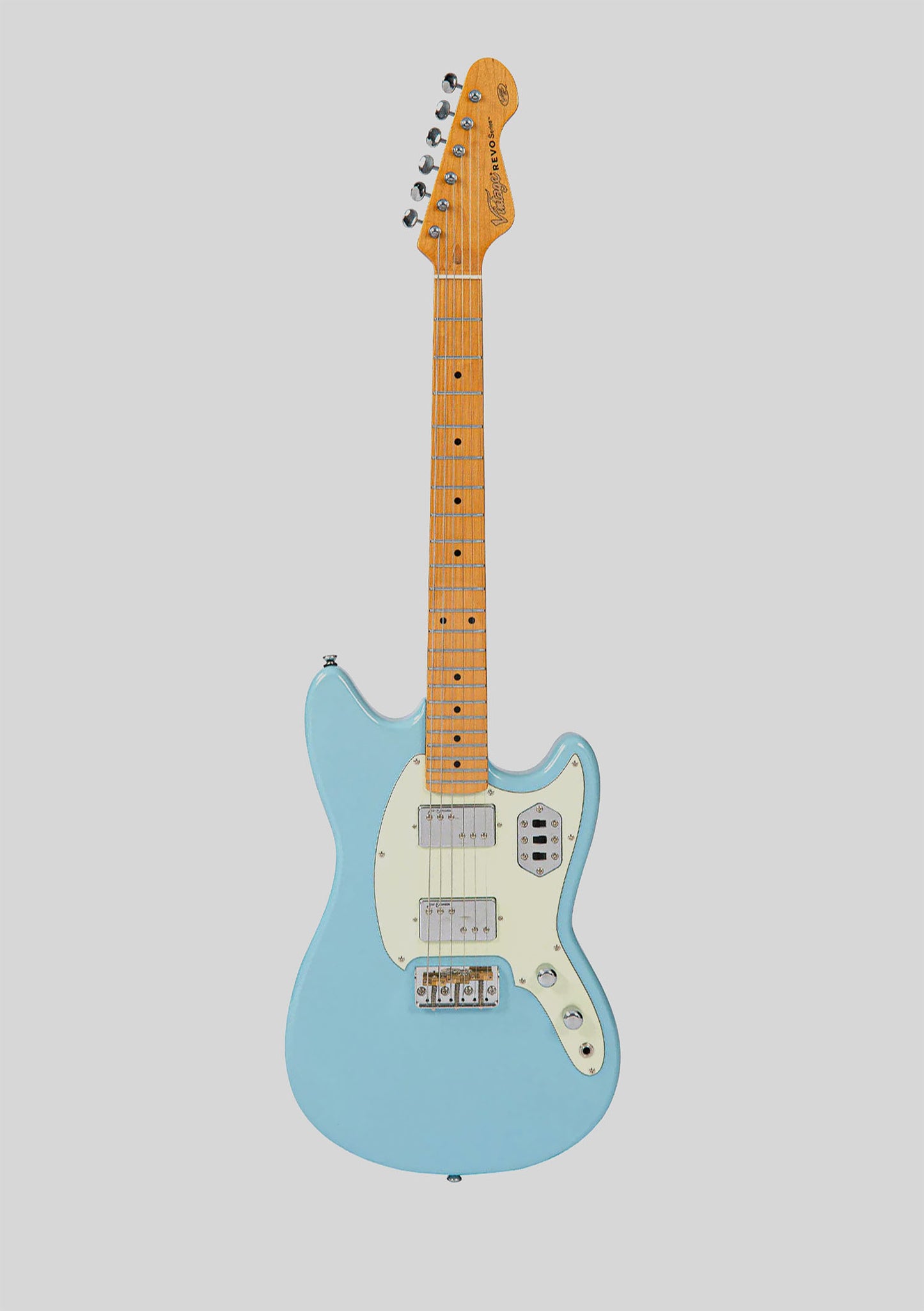 Vintage Revo Series Colt HH Twin Hardtrail Laguna Blue - Guitarra eléctrica