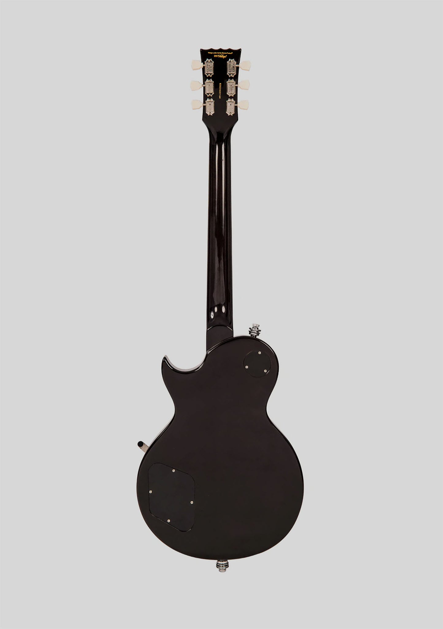 Vintage V100 Reissued Black Flamed con Bigsby - Guitarra eléctrica