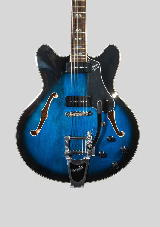 Vox BC-V90B con Bigsby Sapphire Blue made in korea incluye case usada año 2021  - Guitarra eléctrica