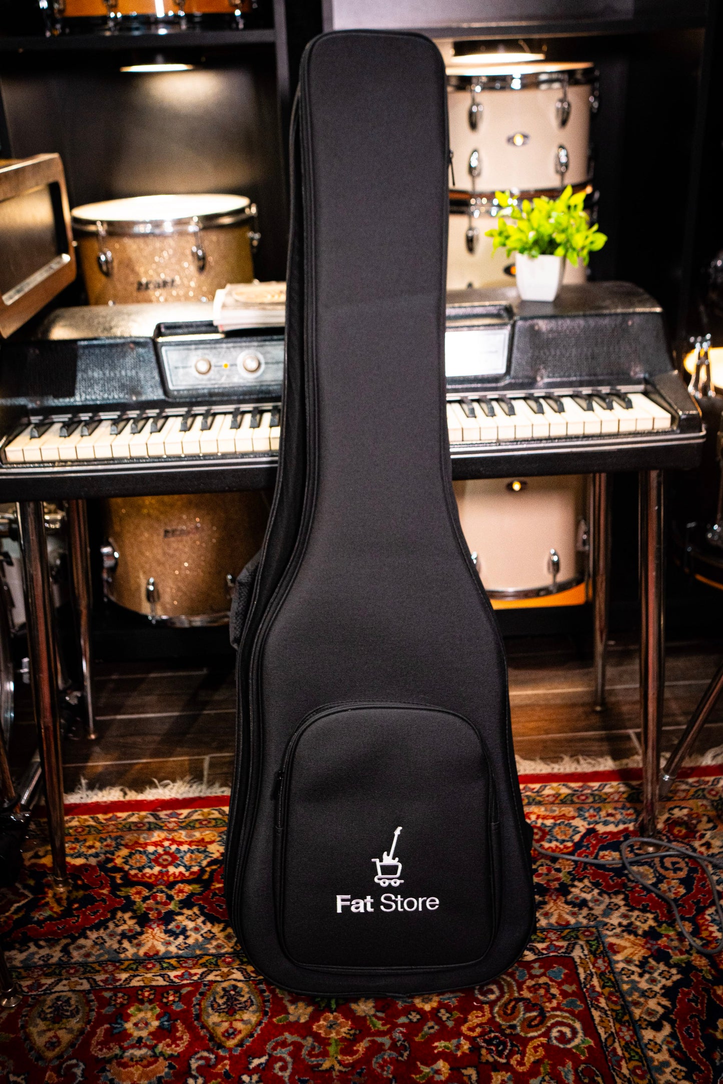 Funda acolchada para guitarra eléctrica Fat Store color negro