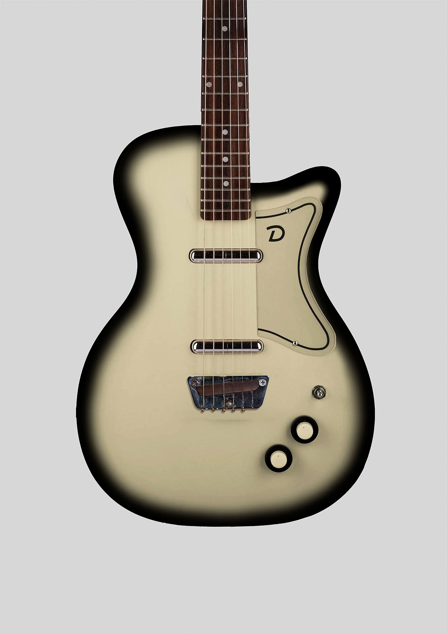 Danelectro 56 U-2 Reissue Black Burst usada (incluye funda) - Guitarra eléctrica
