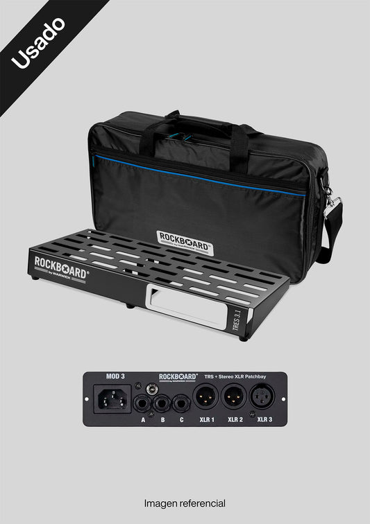 PedalBoard Rockboard 3.1 (incluye funda y fuente/patchbay Mod3) usado - Pedal