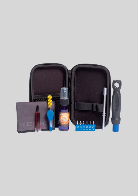 Kit de limpieza y cuidado de pedal de guitarra para guitarra y bajo MusicNomad Pedal Care Kit - 12 pc.