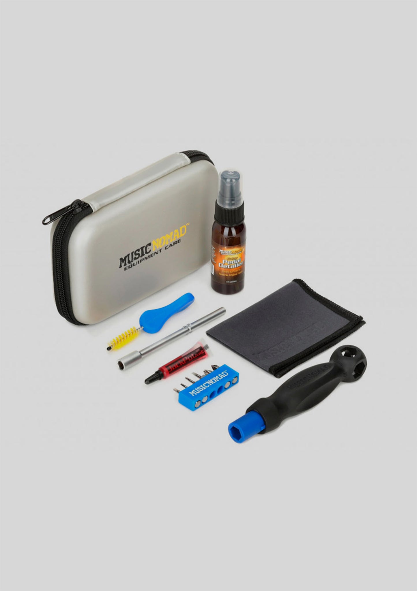 Kit de limpieza y cuidado de pedal de guitarra para guitarra y bajo MusicNomad Pedal Care Kit - 12 pc. MN286