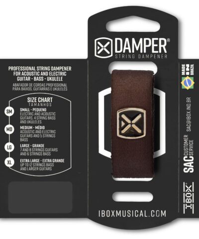 Damper Poliéster Logo Metálico Café Dtmd18