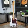 Fender American Ultra Precision Bass Arctic Pearl Usado Año 2020 Incluye Case Sn Us19104163 1