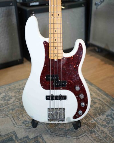 Fender American Ultra Precision Bass Arctic Pearl Usado Año 2020 Incluye Case Sn Us19104163 5