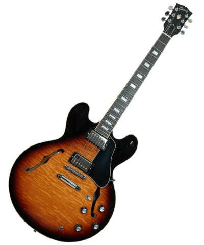 Portada Gibson Es 335 Figured Top Sunburst Con Block Inlays Usada Año 2019 Sn 134090204