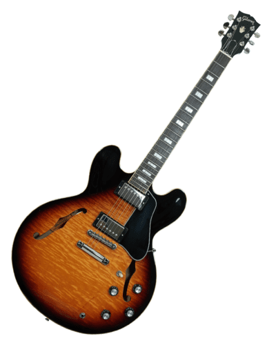 Portada Gibson Es 335 Figured Top Sunburst Con Block Inlays Usada Año 2019 Sn 134090204