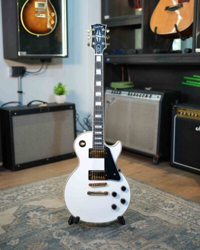 C 68 0000s 0000 Epiphone Les Paul Custom Alpine White Inspired By Gibson Nueva Año 2024 Sn 24071530477 1